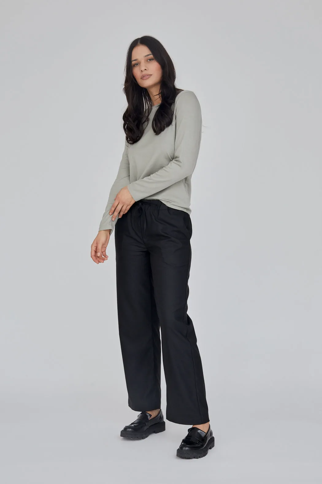 Sage Loose Pants - Black