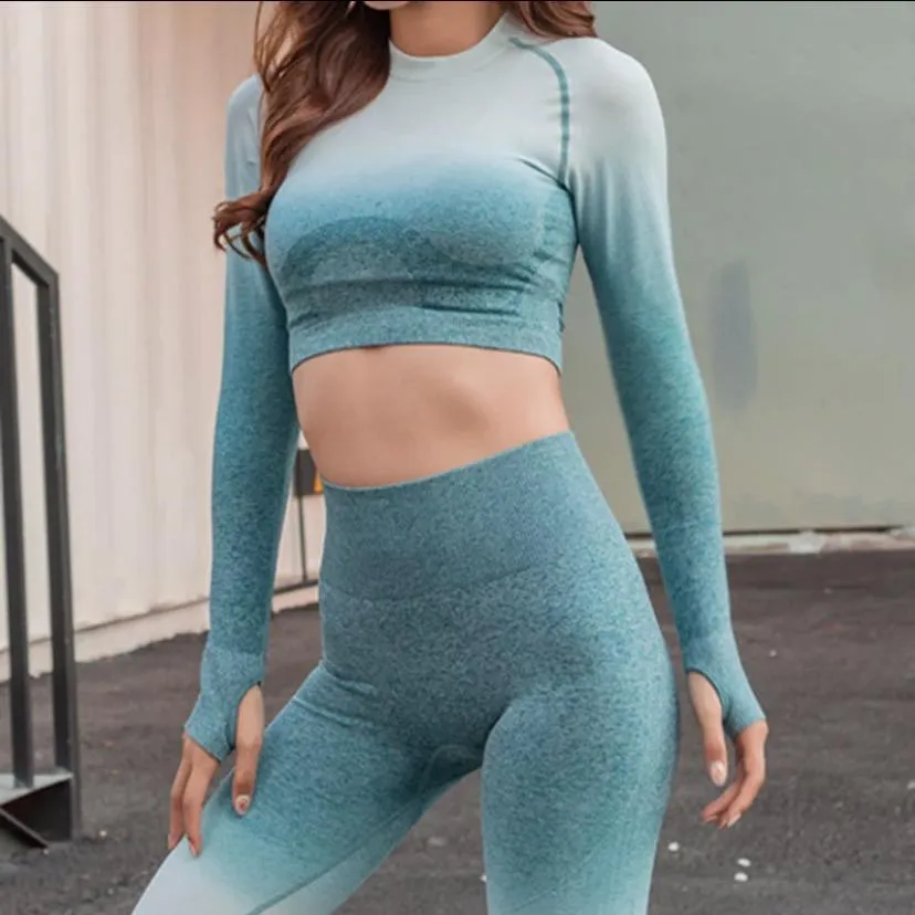 Seamless Long Sleeve Cropped Top
