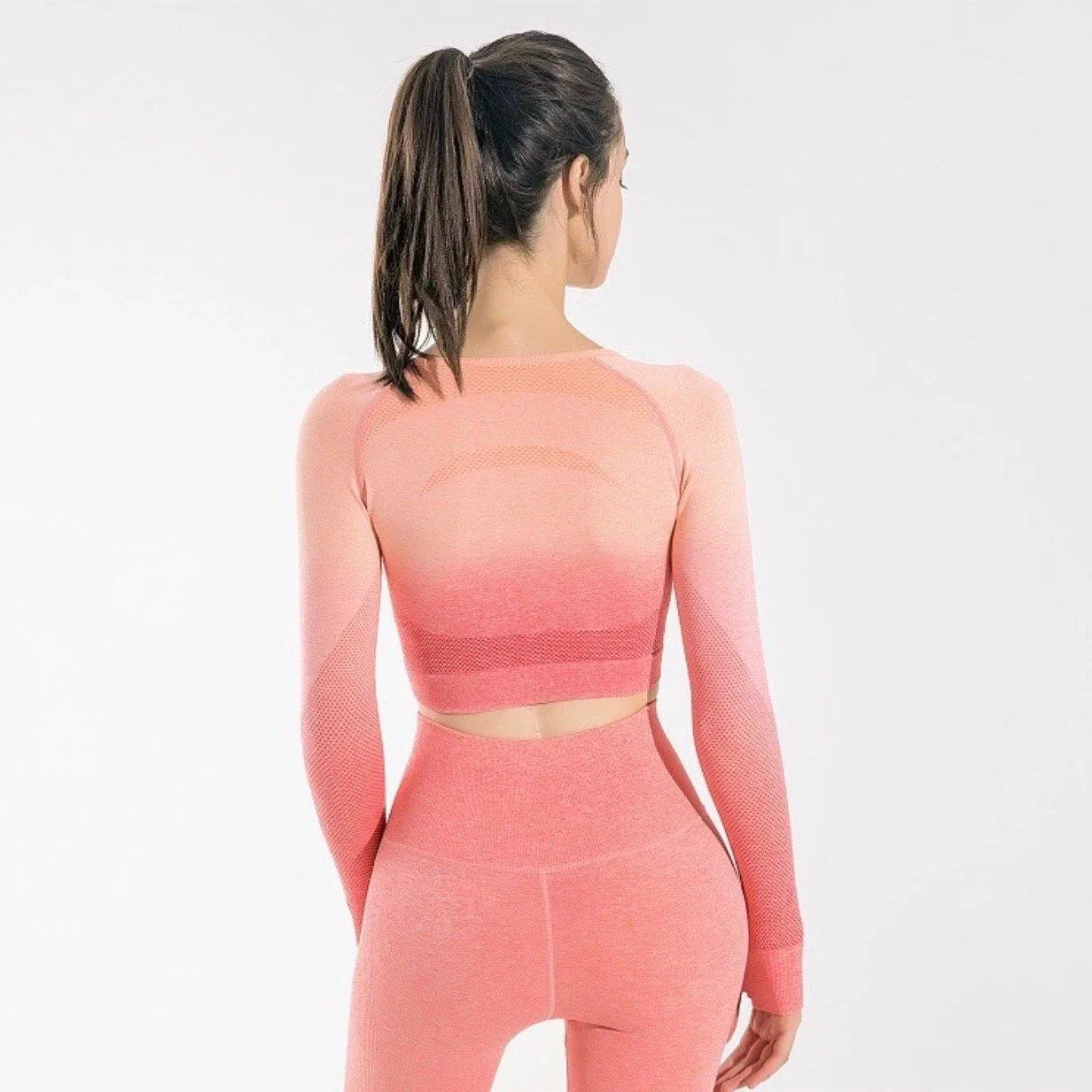Seamless Long Sleeve Cropped Top