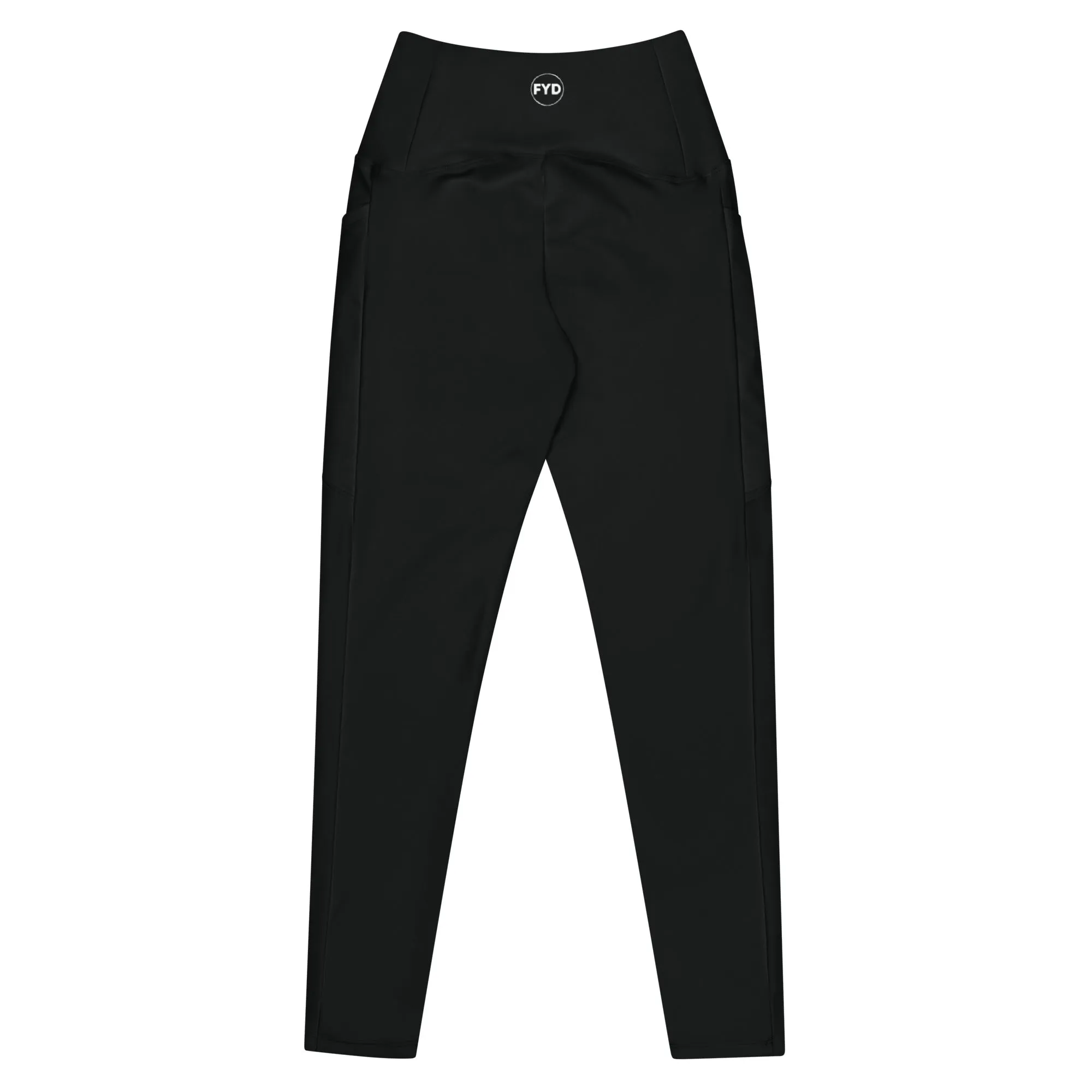 Size Inclusive Leggings with pockets in solid black