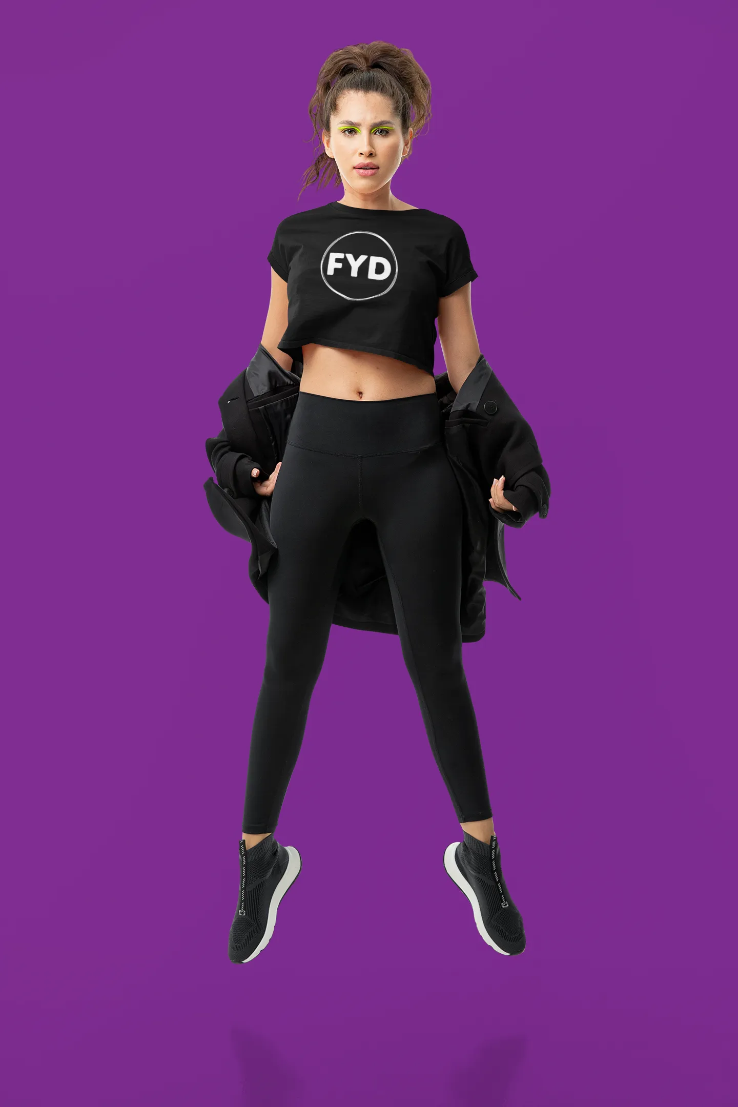 Size Inclusive Leggings with pockets in solid black