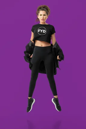 Size Inclusive Leggings with pockets in solid black