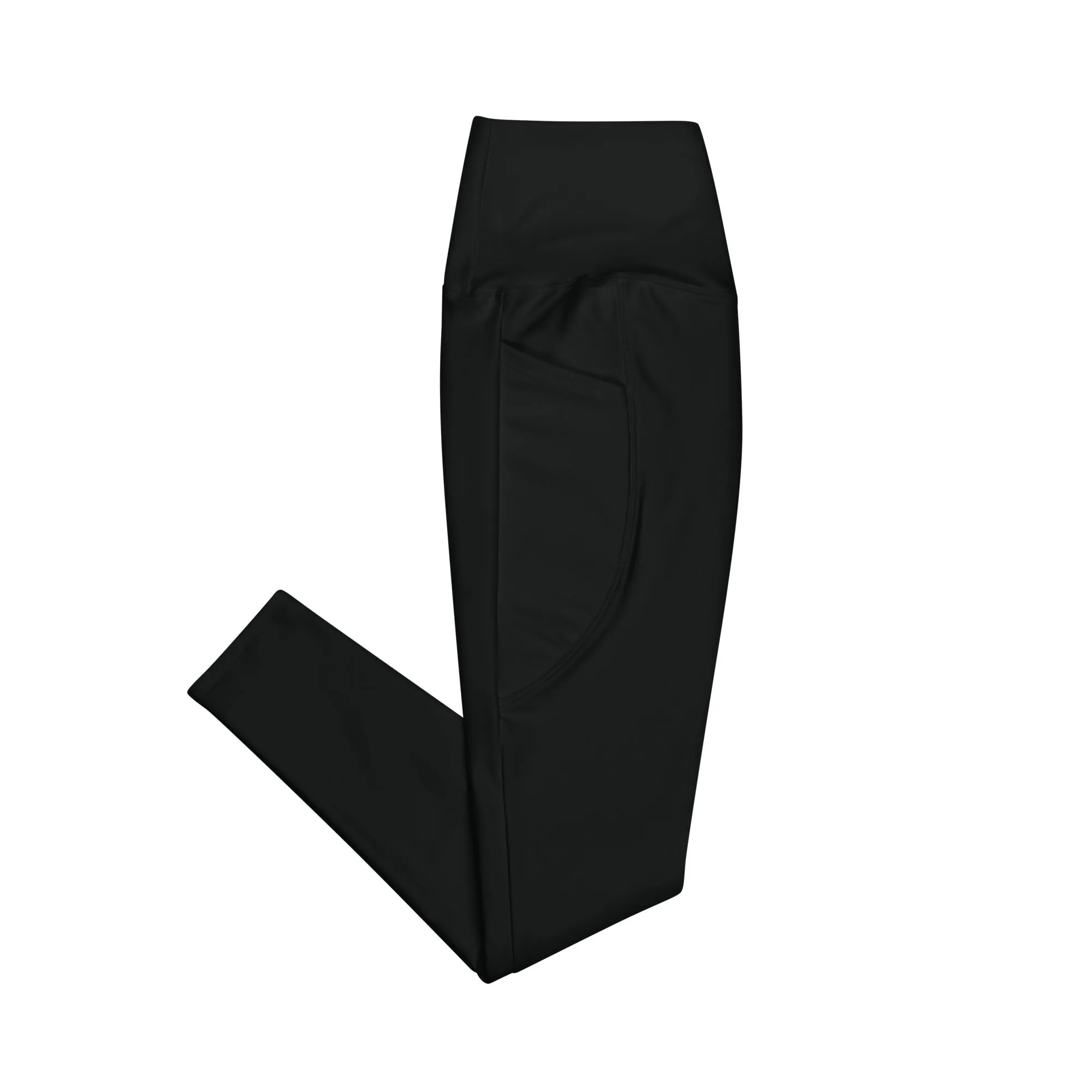 Size Inclusive Leggings with pockets in solid black