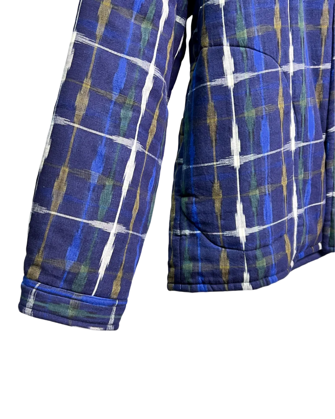 Size XL - Toast Indigo Padded Ikat Jacket