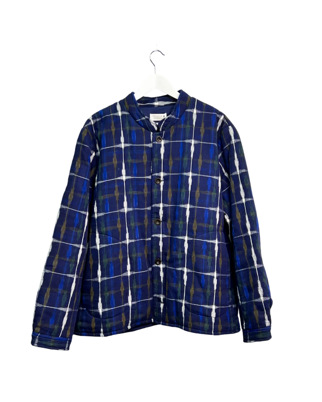 Size XL - Toast Indigo Padded Ikat Jacket