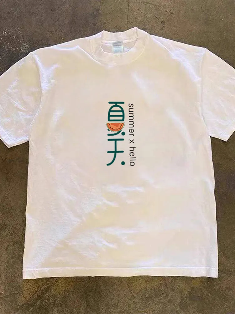 Stylish Women's Cotton Short-Sleeve T-Shirt