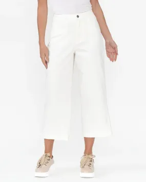 Tabitha Crop Jean - White