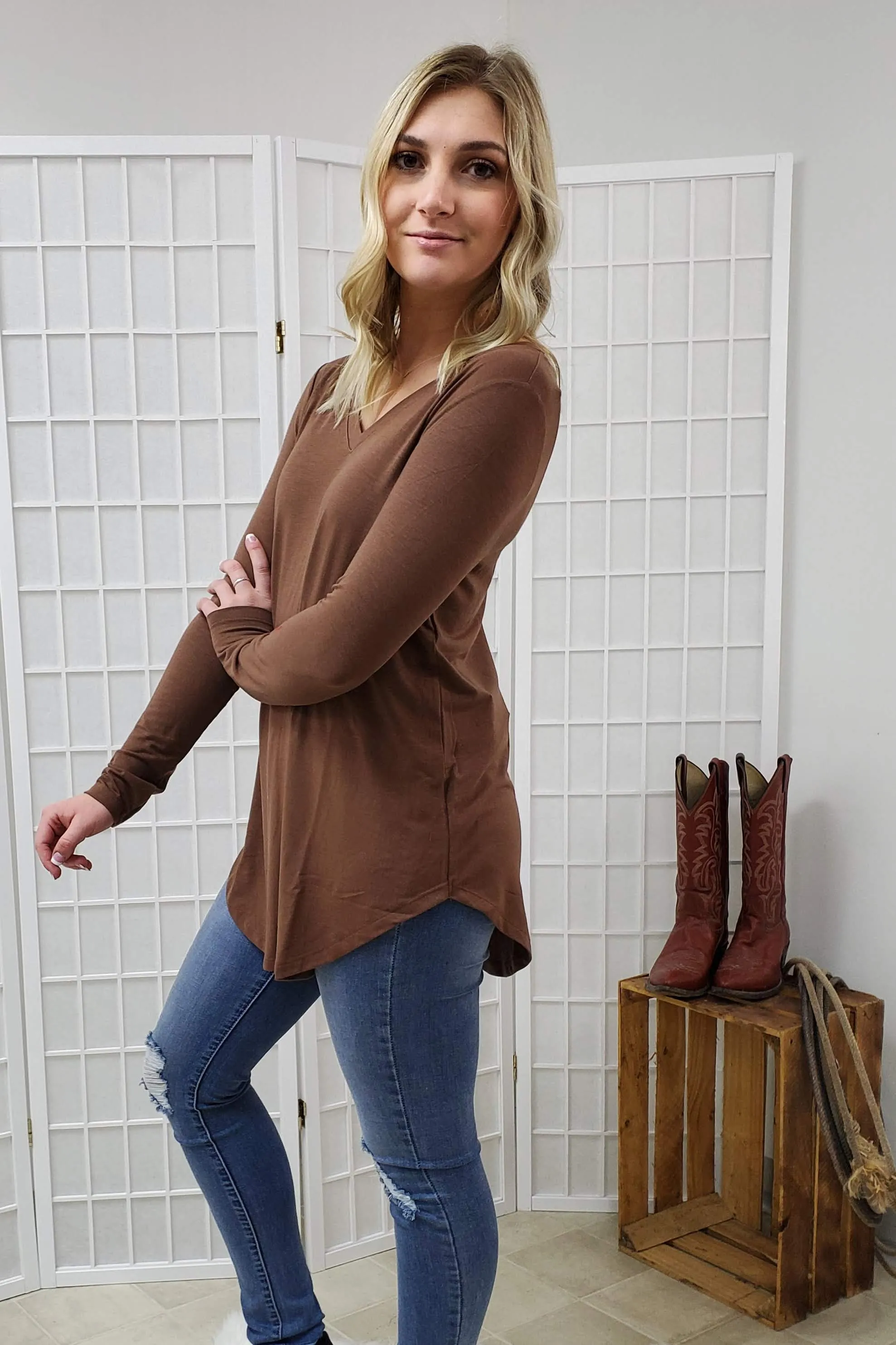 Turner Brown Top (item #06)