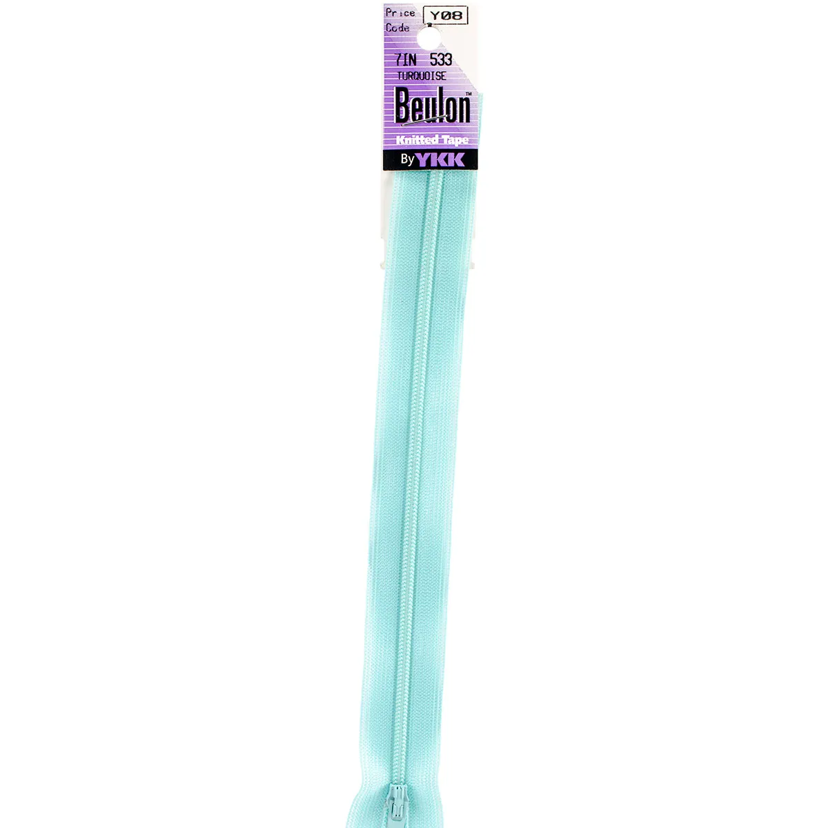 Turquoise -Zipper Closed 7"