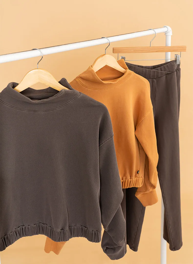 Washed Wrap Waist Pant
