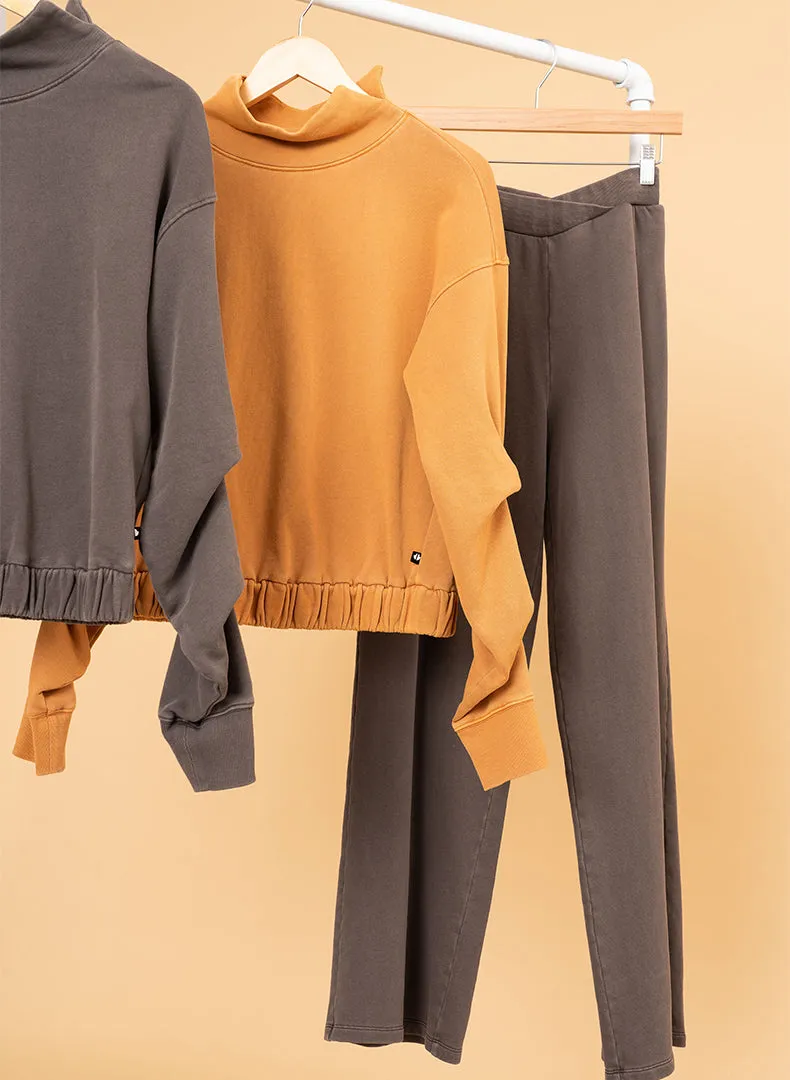 Washed Wrap Waist Pant