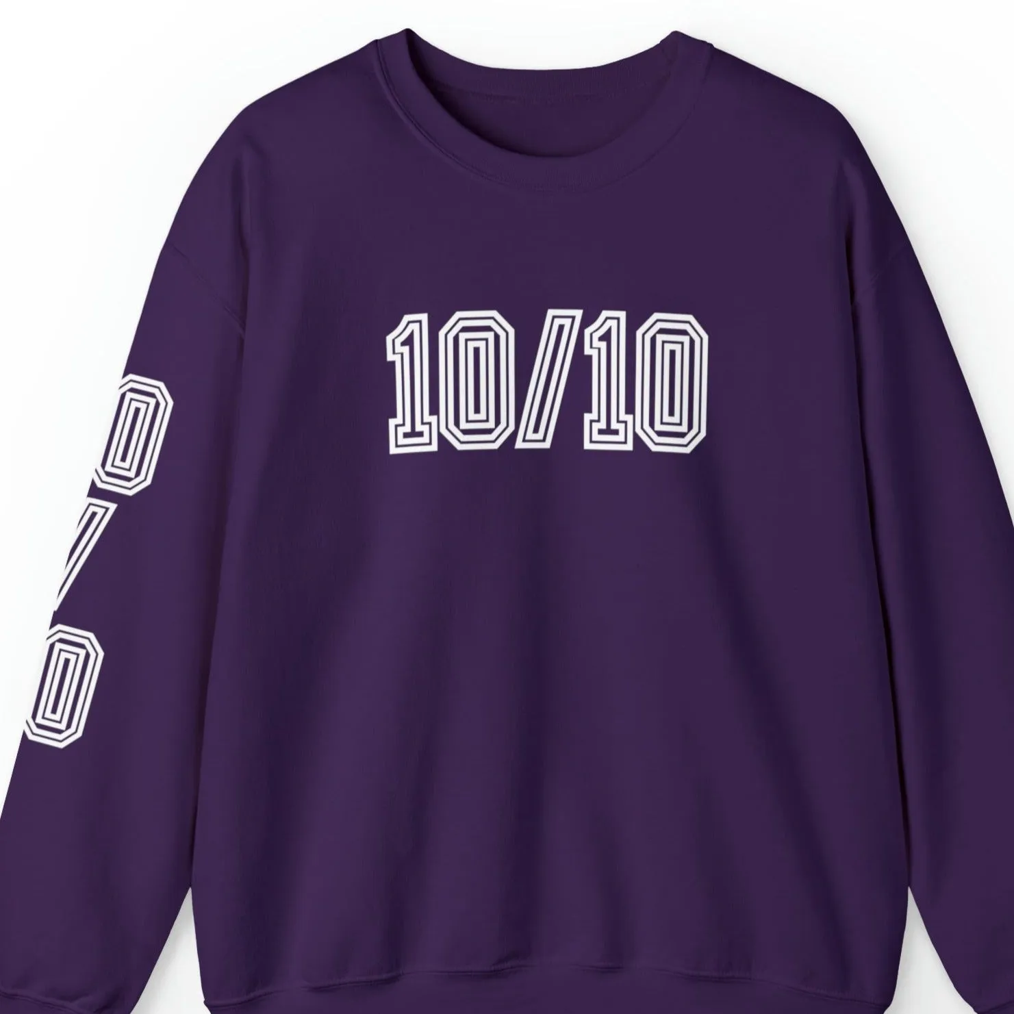 Women's '10/10' Excellence Sweatshirt with Stylish Sleeve Detail