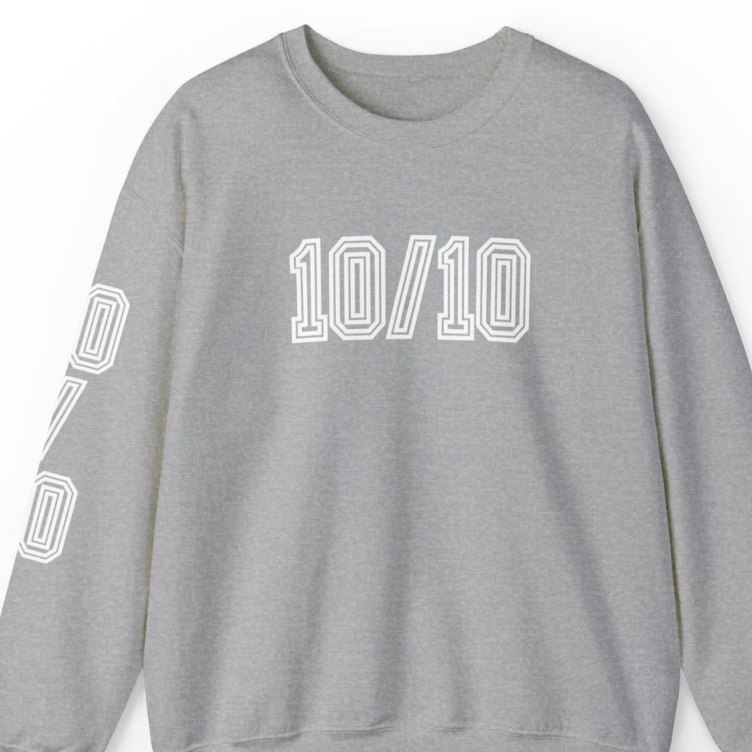 Women's '10/10' Excellence Sweatshirt with Stylish Sleeve Detail