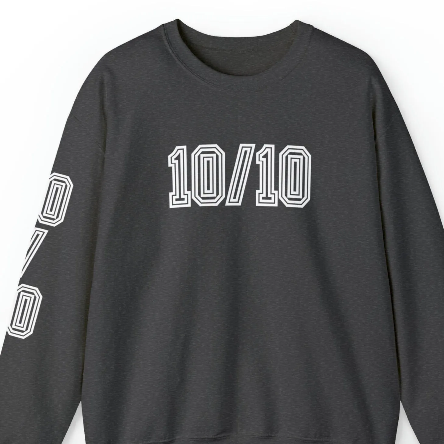 Women's '10/10' Excellence Sweatshirt with Stylish Sleeve Detail