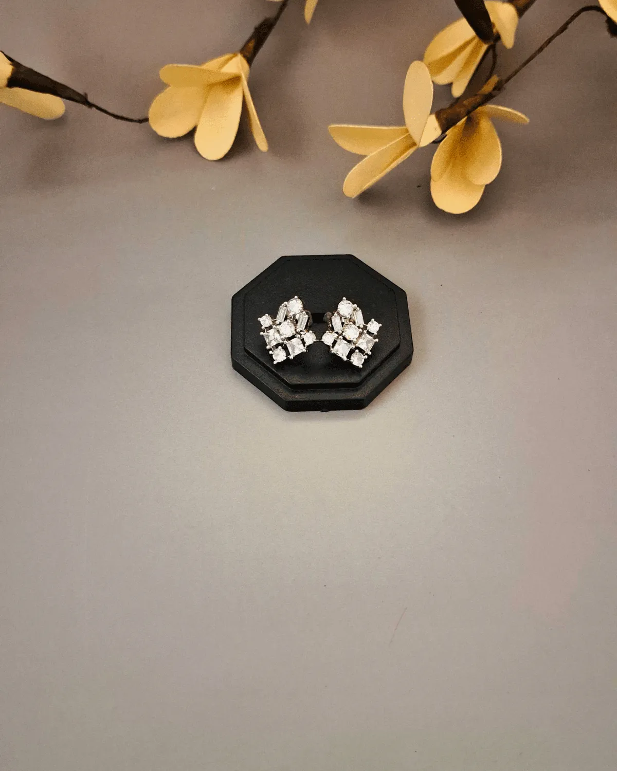 Zevarly Prisha American Diamond Earrings